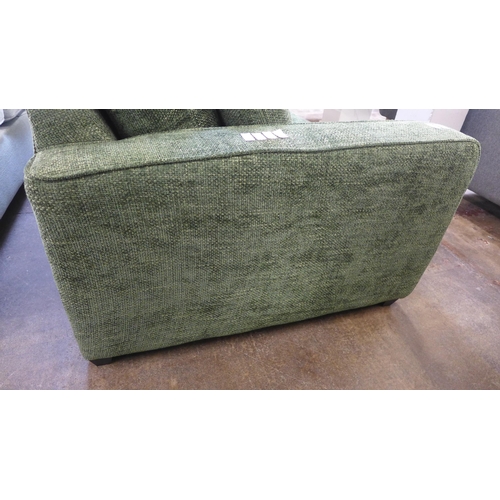 1465 - A Shada Hopsack green upholstered two seater sofa RRP £849