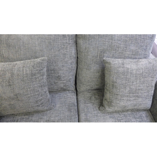 1466 - A Shada Hopsack green upholstered two seater sofa RRP £849