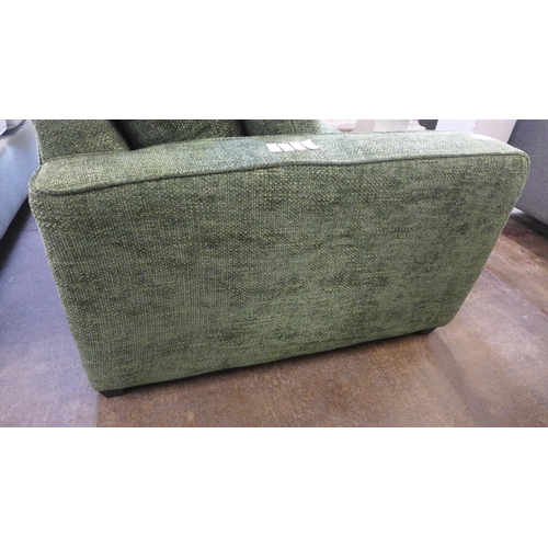 1466 - A Shada Hopsack green upholstered two seater sofa RRP £849