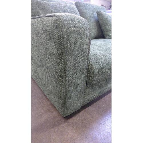 1467 - A Shada Hopsack green upholstered two seater sofa RRP £849