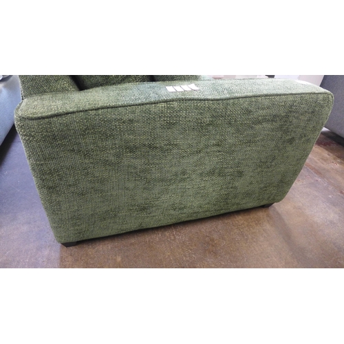 1467 - A Shada Hopsack green upholstered two seater sofa RRP £849