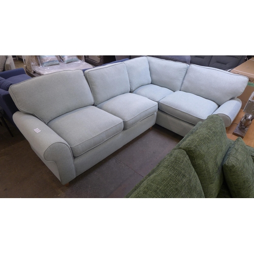 1468 - A Rosa pistachio upholstered corner sofa RRP £1598