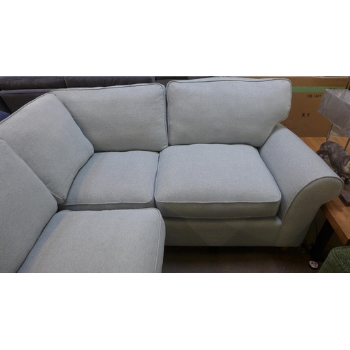 1468 - A Rosa pistachio upholstered corner sofa RRP £1598