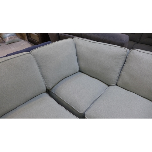 1468 - A Rosa pistachio upholstered corner sofa RRP £1598