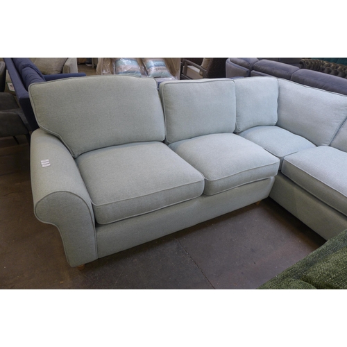 1468 - A Rosa pistachio upholstered corner sofa RRP £1598