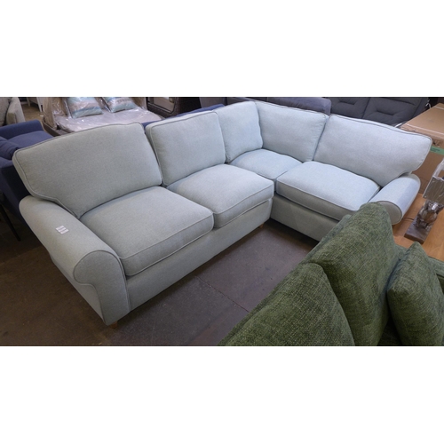 1469 - A Rosa pistachio upholstered corner sofa RRP £1598