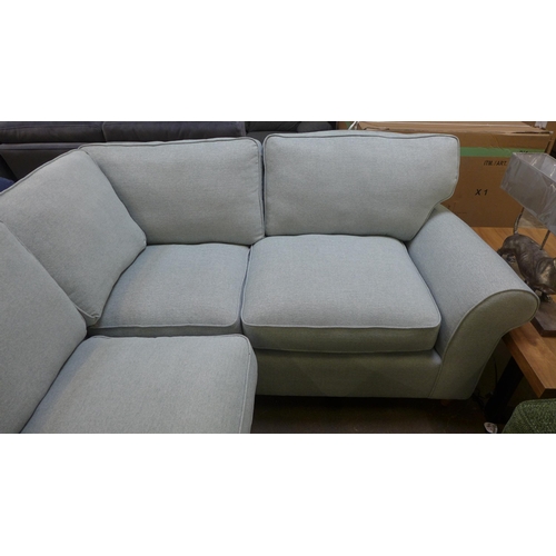 1469 - A Rosa pistachio upholstered corner sofa RRP £1598