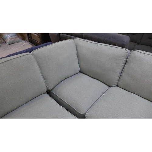 1469 - A Rosa pistachio upholstered corner sofa RRP £1598