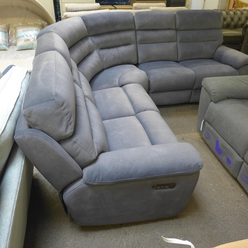 1478 - Ellis Grey Corner Sofa With Power Head and Foot, original RRP £1416.66 + VAT (4190-46) * This lot is... 