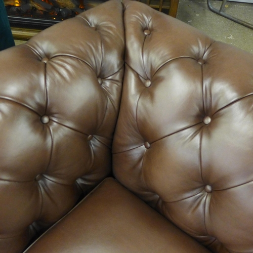 1480 - Allington Three Seater Brown Leather Sofa, original RRP £1666.66 + VAT (4190-37) * This lot is subje... 