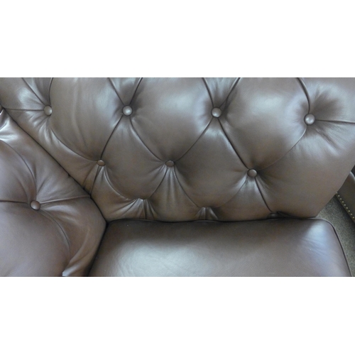 1480 - Allington Three Seater Brown Leather Sofa, original RRP £1666.66 + VAT (4190-37) * This lot is subje... 