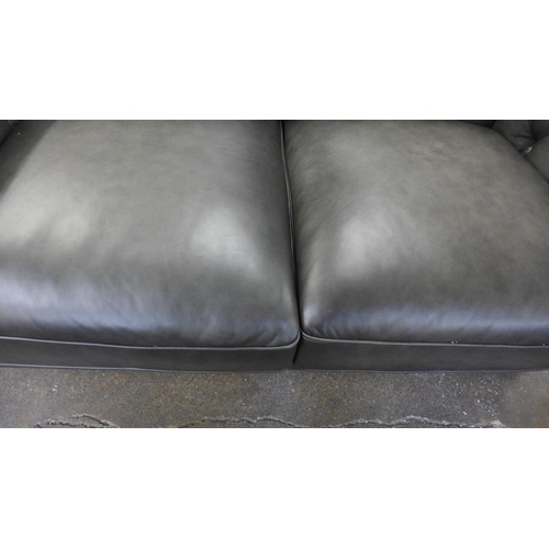 1482 - Allington Two Seater Grey Leather Sofa, original RRP £1416.66 + VAT (4190-43) * This lot is subject ... 