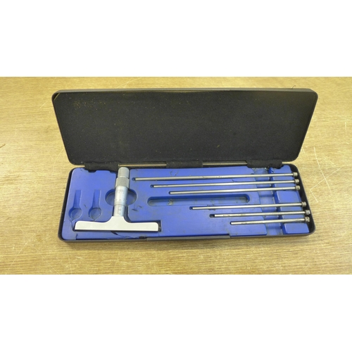 2047 - A Moore & Wright depth gauge set * This lot is subject to VAT