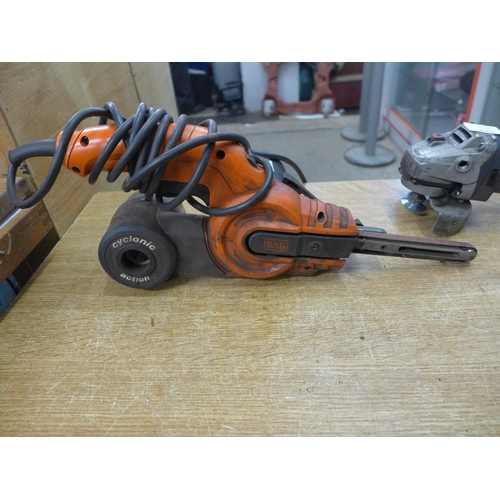 2057 - A Black & Decker power file and a Bosch GWS 100 angle grinder * This lot is subject to VAT