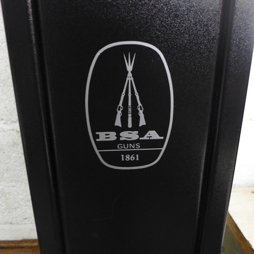 2086 - A BSA Guns 1861 gun safe with single lock and two keys