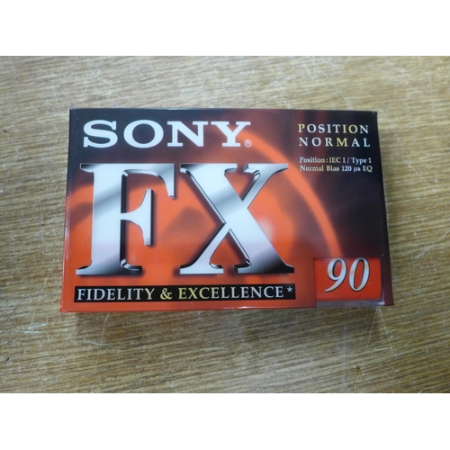 2100 - 50 Sony FX 90 min cassette tapes - sealed