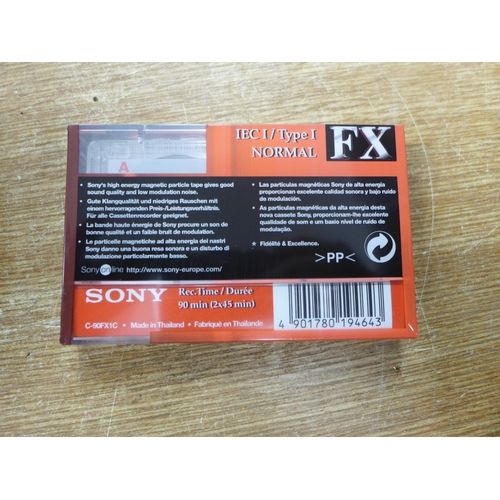 2100 - 50 Sony FX 90 min cassette tapes - sealed