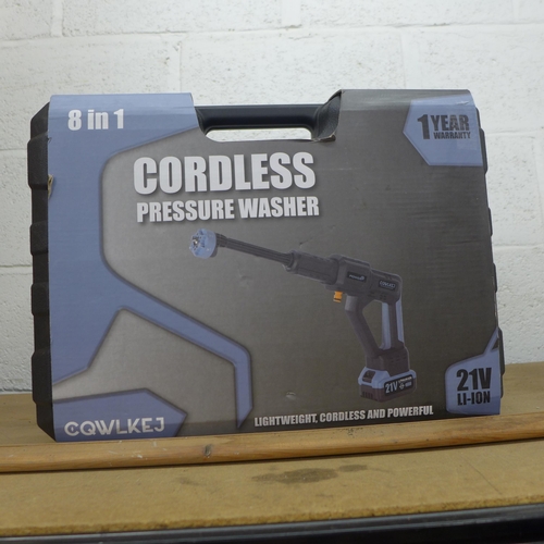 2138 - An 8 in 1 cordless jet wash (model LQWLKEJ)