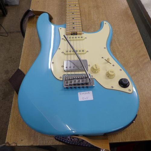 2143 - A Baby Blue GTRS electric guitar powered by Mooer - serial no. GTRS2109097737