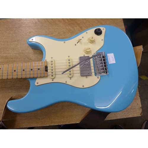 2143 - A Baby Blue GTRS electric guitar powered by Mooer - serial no. GTRS2109097737