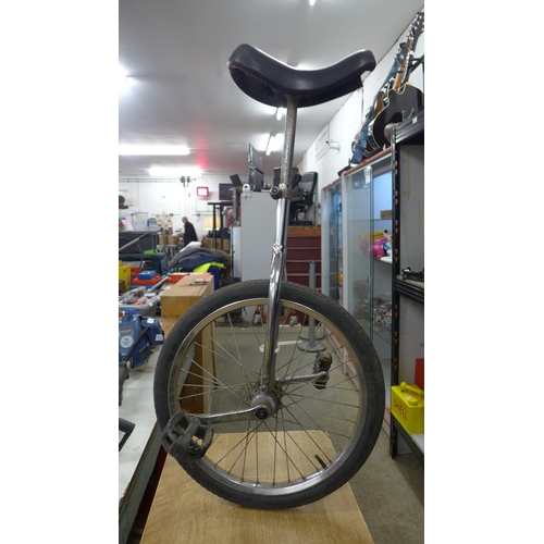 2151 - A chrome unicycle