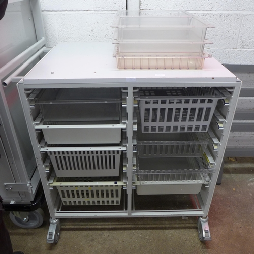 2275 - A 9 draw storage trolley