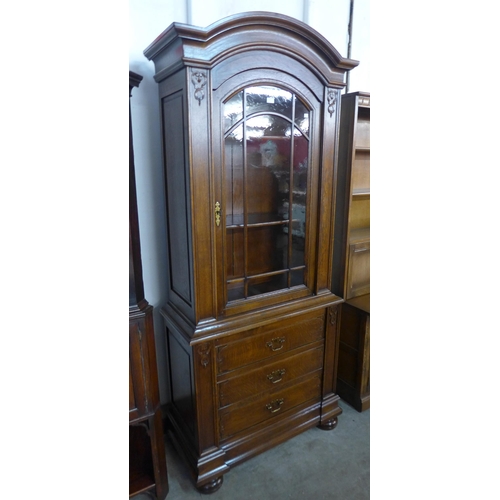 105 - A French Breton carved oak bookcase