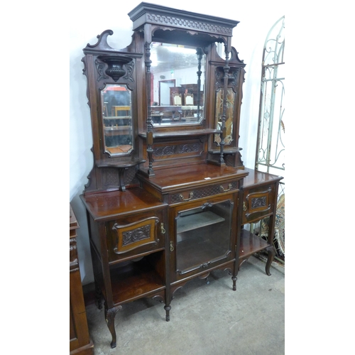 109 - An Edward VII John Reid  & Sons walnut mirrorback sideboard