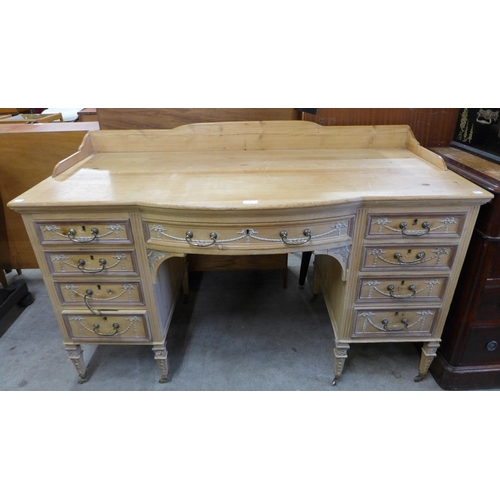 129 - A Victorian Adams style pine desk