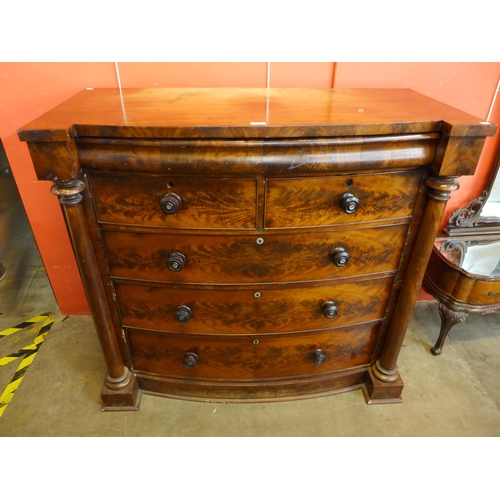 134 - A Victorian Scottish mahogany chest of drawers