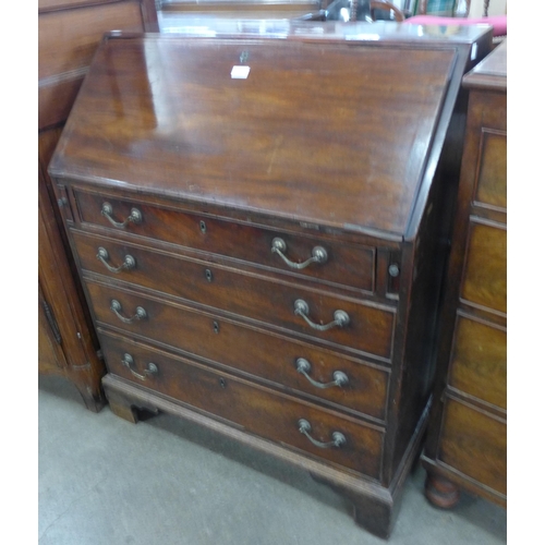 164 - A George III mahogany bureau