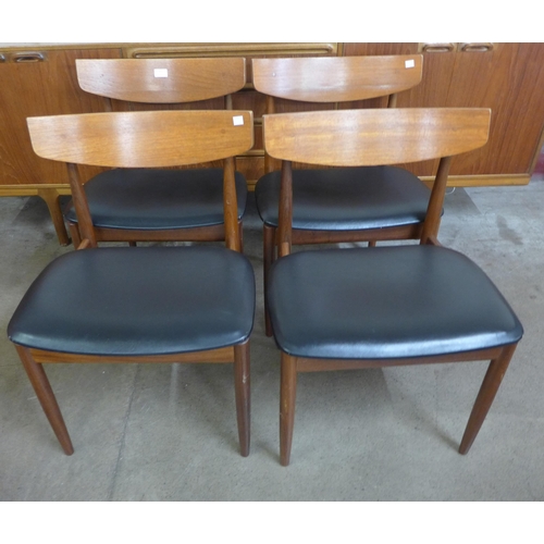 25 - A set of four G-Plan Danish Design teak dining chairs, designed by Ib Kofod Larsen