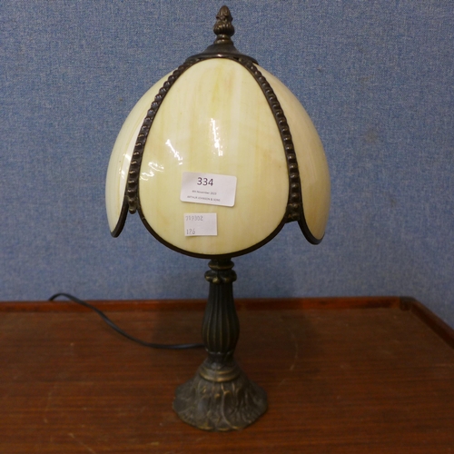 334 - A Tiffany style table lamp