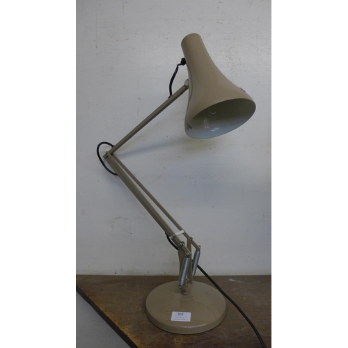 368 - A taupe metal anglepoise desk lamp