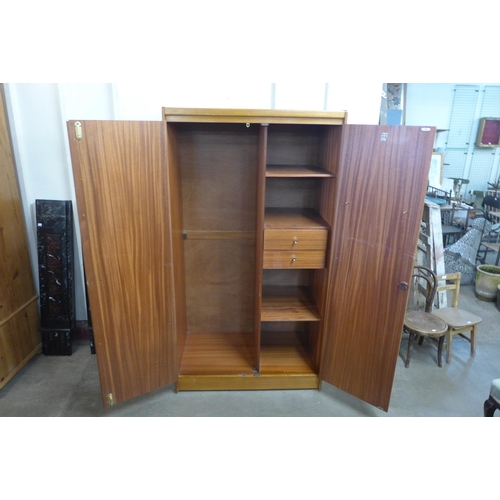 60 - A William Lawrence teak wardrobe