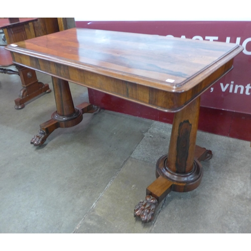 66 - A George IV rosewood library table