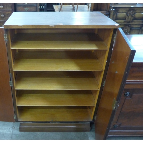 95 - An Art Deco fitted burr walnut tallboy