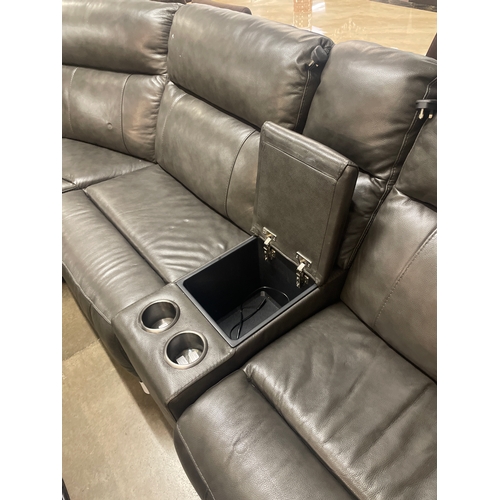 1447 - A Gilman Creek Lauretta leather corner sofa, original RRP £1999.99 +VAT (4188-22) *This lot is subje... 