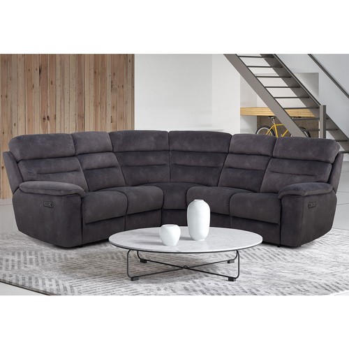 1478 - Ellis Grey Corner Sofa With Power Head and Foot, original RRP £1416.66 + VAT (4190-46) * This lot is... 