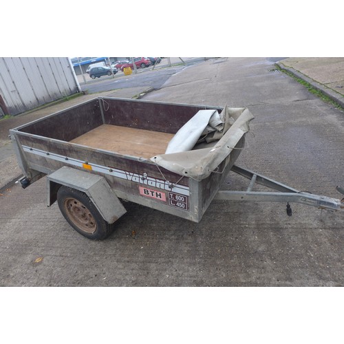 2548 - Vanant single axle trailer, 123 x 192cm - On view Friday 9.30-4.45 and from 9.00am Saturday - to be ... 