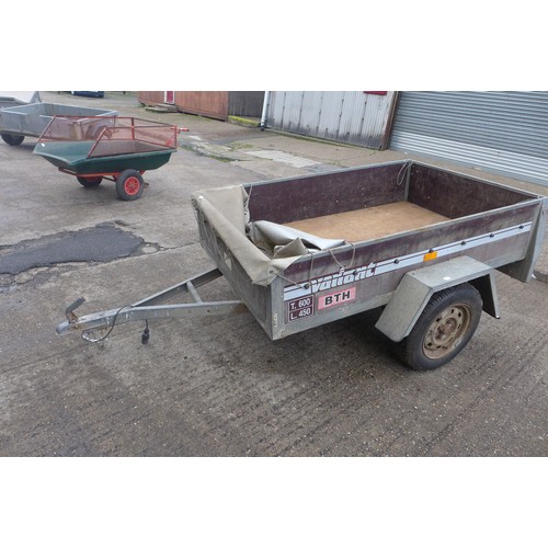 2548 - Vanant single axle trailer, 123 x 192cm - On view Friday 9.30-4.45 and from 9.00am Saturday - to be ... 