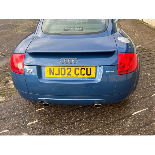 2552 - Audi TT Quattro Coupe 2002 NJ02 CCU 1781cc Recorded mileage 136,387 MOT 04.10.24 - On view Friday 9.... 