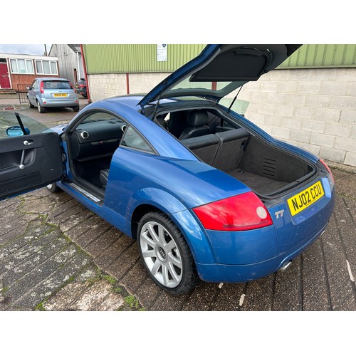 2552 - Audi TT Quattro Coupe 2002 NJ02 CCU 1781cc Recorded mileage 136,387 MOT 04.10.24 - On view Friday 9.... 