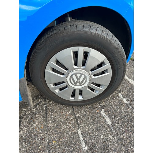 2553 - VW UP 1.0l three door hatchback, petrol, Reg No FL64 UMR , first registered 2014, 4119 recorded mile... 