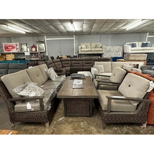 1335 - An Agio Brentwood fire deep seating set , original RRP £2416.66 + VAT (4189-16) *This lot is subject... 