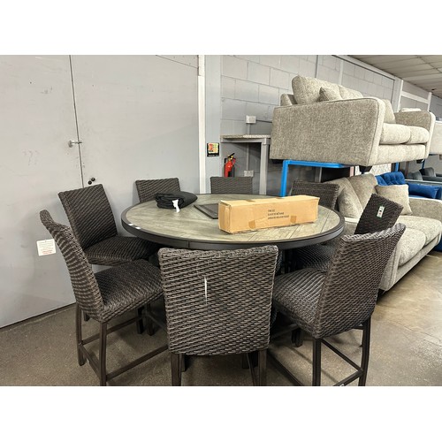 1330 - A Mckenzy 9 piece High Dining Fire Chat Set, original RRP £1666.66 +VAT (4188-25) *This lot is subje... 