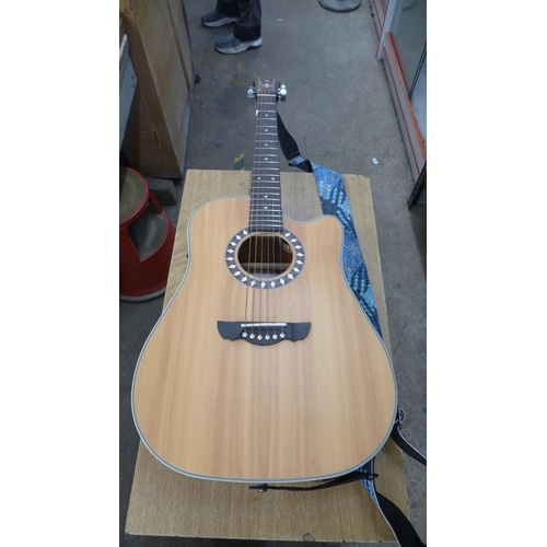 2147 - A Harley Benton Custom Line electro-acoustic guitar - model no. 1048SLE NS - serial no. 21CCAEB1023