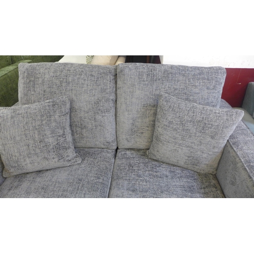 1411 - A Shada Hopsack charcoal pair of two seater sofas RRP £1698