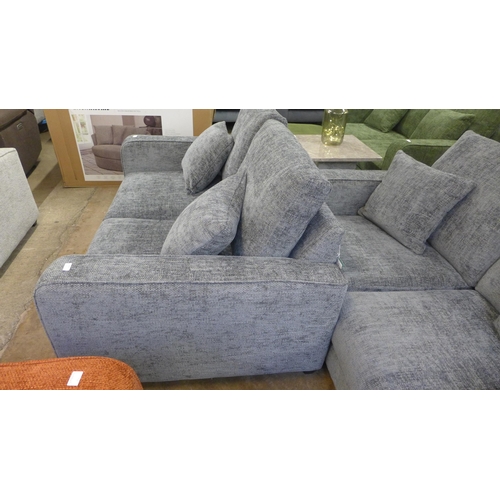 1411 - A Shada Hopsack charcoal pair of two seater sofas RRP £1698