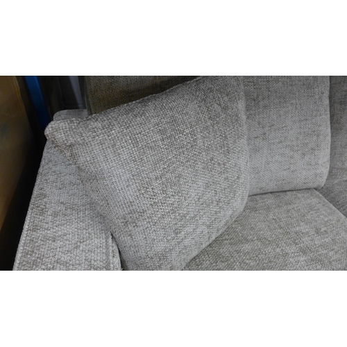 1433 - A Shada Hopsack concrete pair of three seater sofas RRP £1898